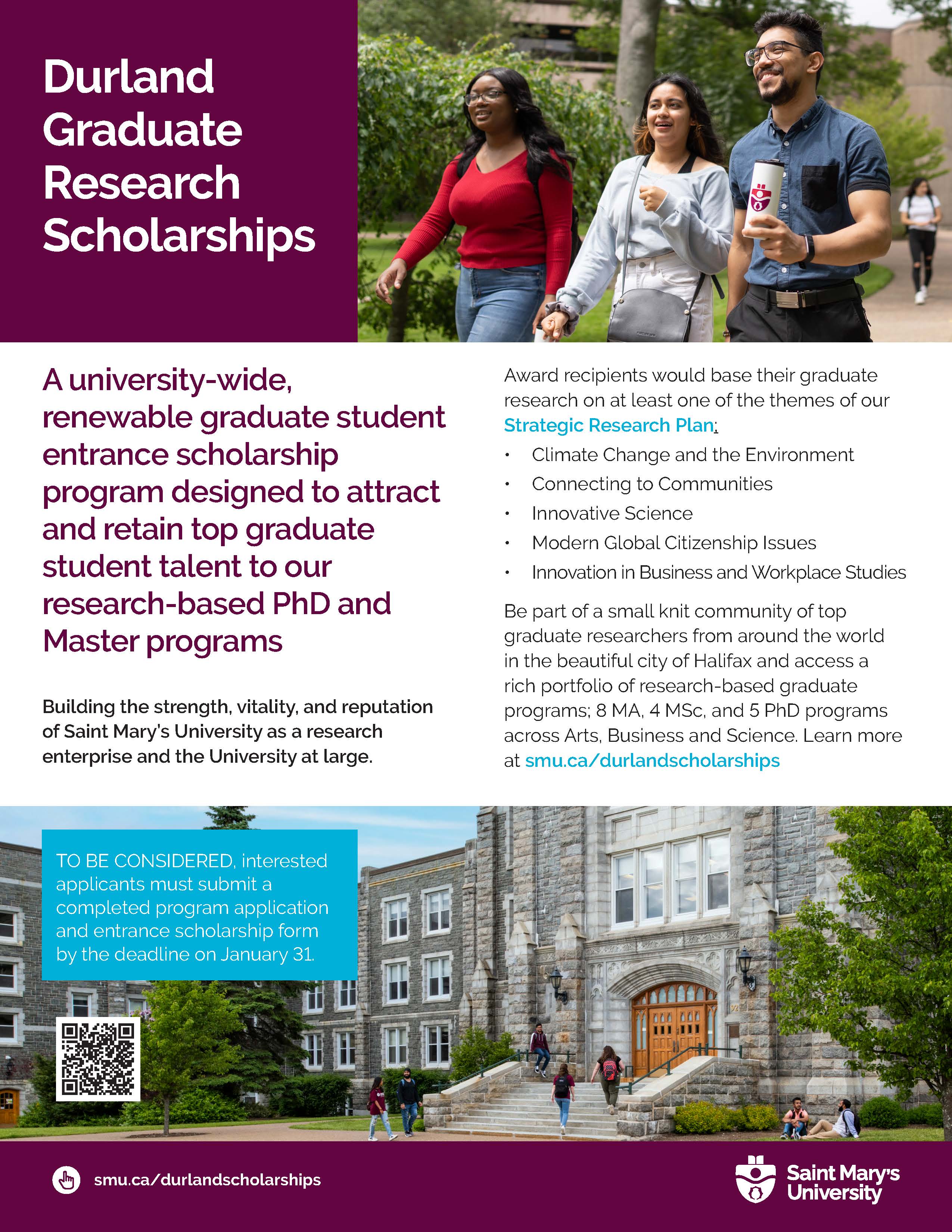 student scholarship poster